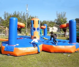 Arena di Combattimento Gonfiabile Gladiatore Lilytoys, Gioco di Sfida, Zona di Battaglia