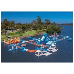 Lilytoys 湖の浮遊アクアパーク 浮遊スポーツゲーム 膨張式浮遊水上パーク 大人用