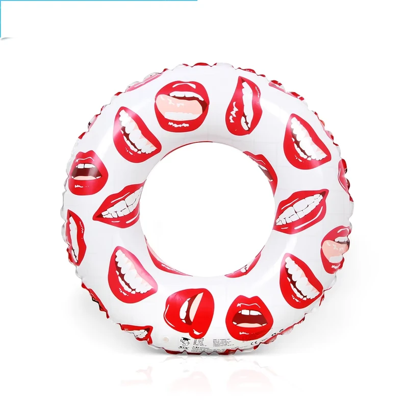 Anello da nuoto a forma di labbra Fabbrica di anelli da nuoto gonfiabili in plastica