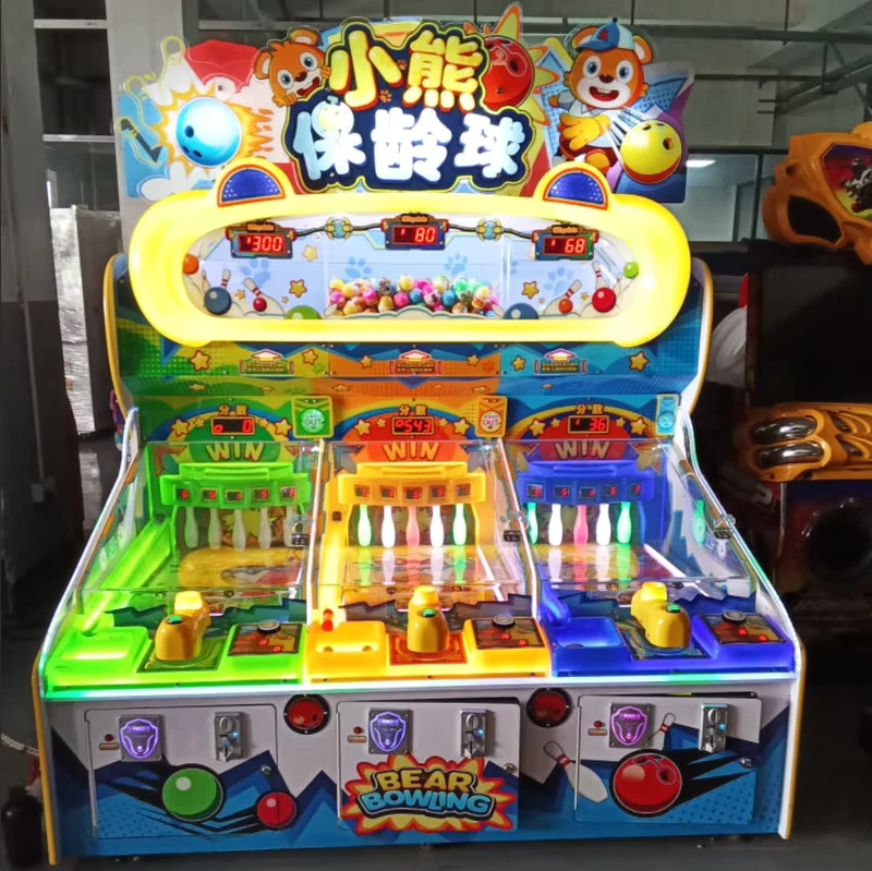 Little Bear Boog Redemption Machine LED Verlichte Interactieve Kinderen Arcade Console Muntgestuurde Spellen