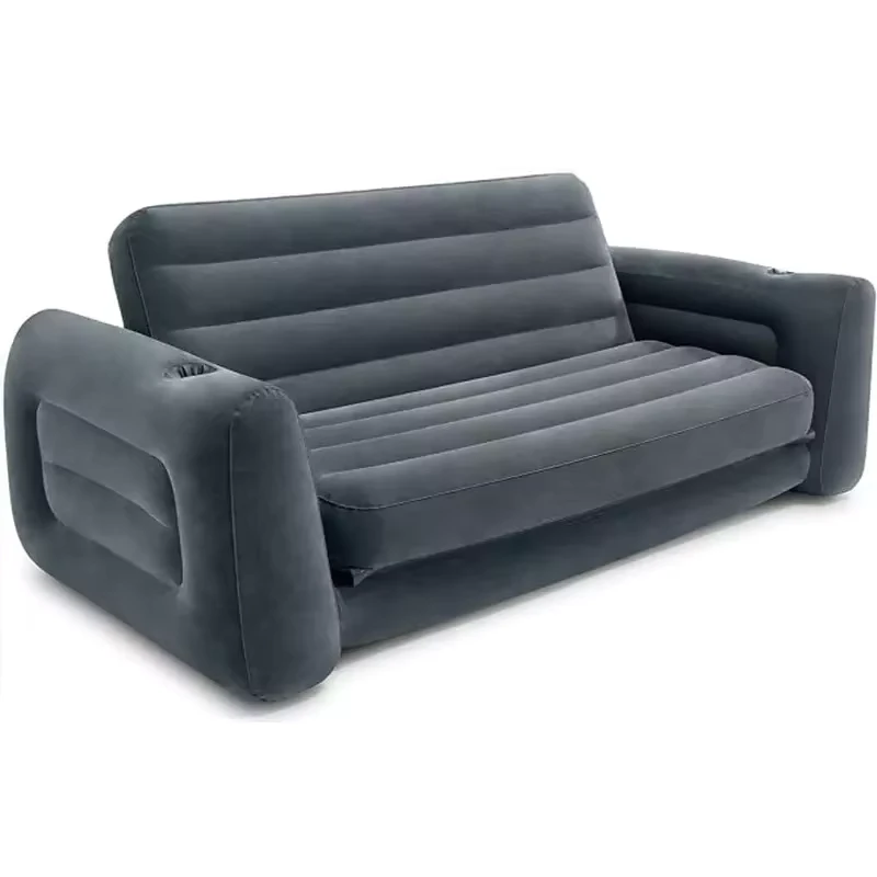 Divano Letto per Soggiorno 2 in 1, Mobili ad Aria con Valvola, Divano Gonfiabile Pieghevole in PVC, Stile Moderno