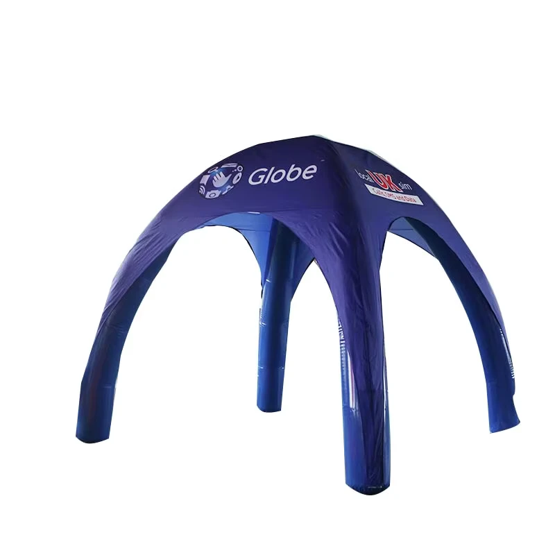 Tenda Marquee Panjang Gazebo Inflatable Personalisasi Kanopi Airtight Tenda Spider Dome untuk Acara Merek