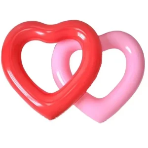 Love Swimming Ring Colorful PVC Yellow Kids Swimming Circle Flotadores Para Piscina Swim Ring for Kids and Adult
