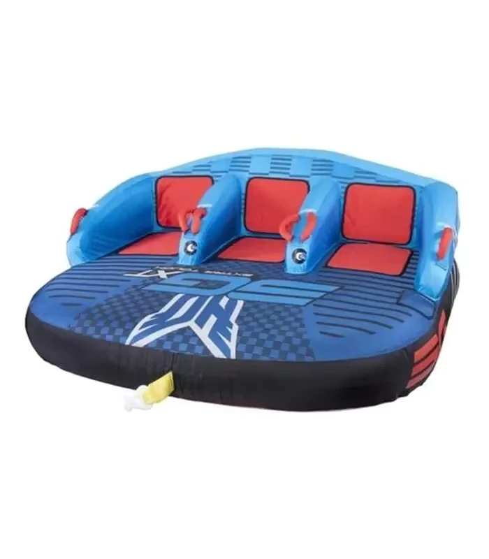 Tuyau gonflable tractable pour 1 à 4 personnes pour la navigation, tube poisson volant