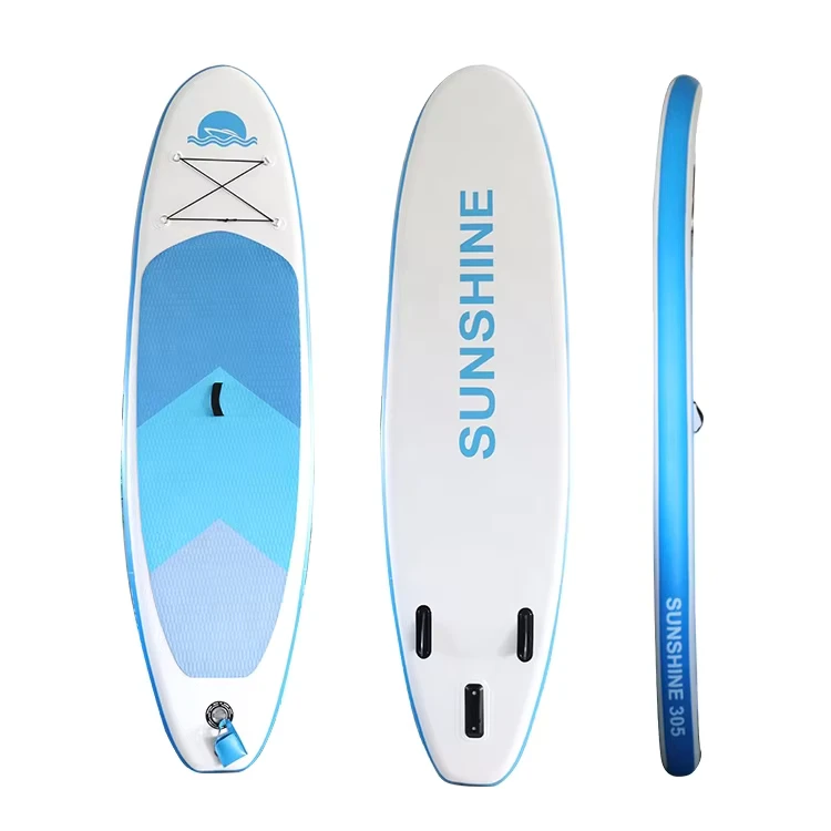 Tabla de surf inflable de precio más bajo Tabla de surf de pie para deportes acuáticos