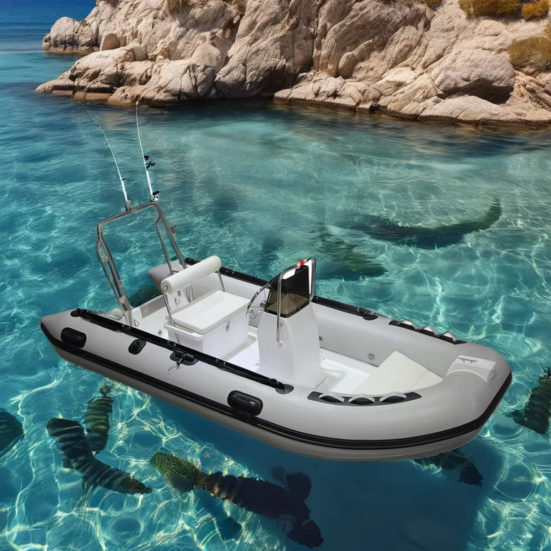 Bote inflable Rib de lujo 360, tender plegable, jet, yate para deportes de ocio y entretenimiento