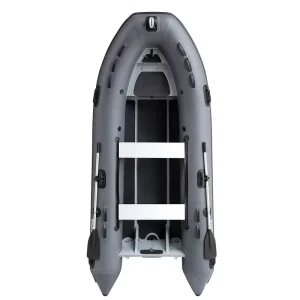 Luxury Aluminum Hulled Inflatable RIB Fishing Boat V Shaped Hull High Speed Hard Bottom Thickened Offshore Craft