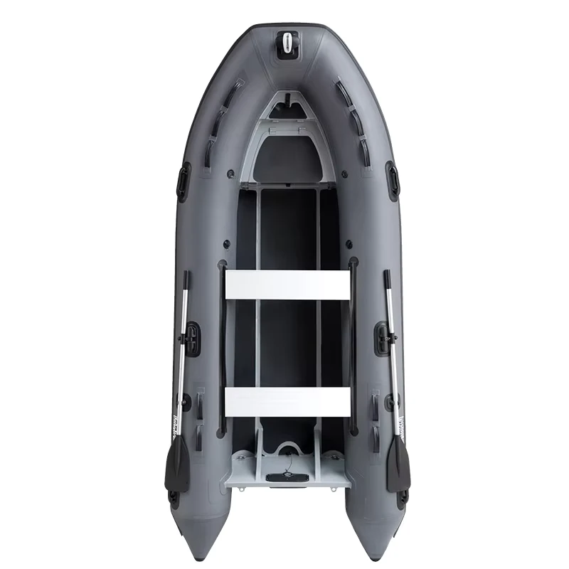 Luxury Aluminum Hulled Inflatable RIB Fishing Boat V Shaped Hull High Speed Hard Bottom Thickened Offshore Craft