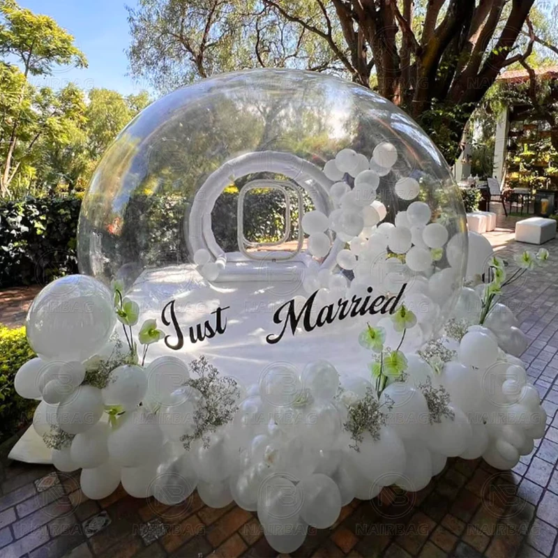 Luxury Bubble Tent Inflatable Trampoline Outdoor Wedding Party Decoration Popup Inflatable Bubble Balloons Dome House