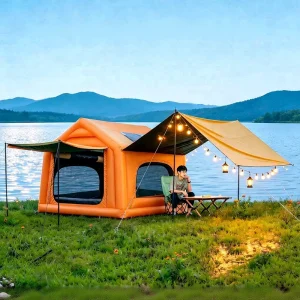 Luxury Custom Windproof Large Family Inflatable Tent for 4 Season Outdoor Camp Glamping
