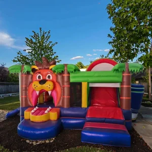 Luxury Indoor PVC Inflatable Bouncy Castle Jumping Bounce House for Kids Amusement Park Equipment for Home Use