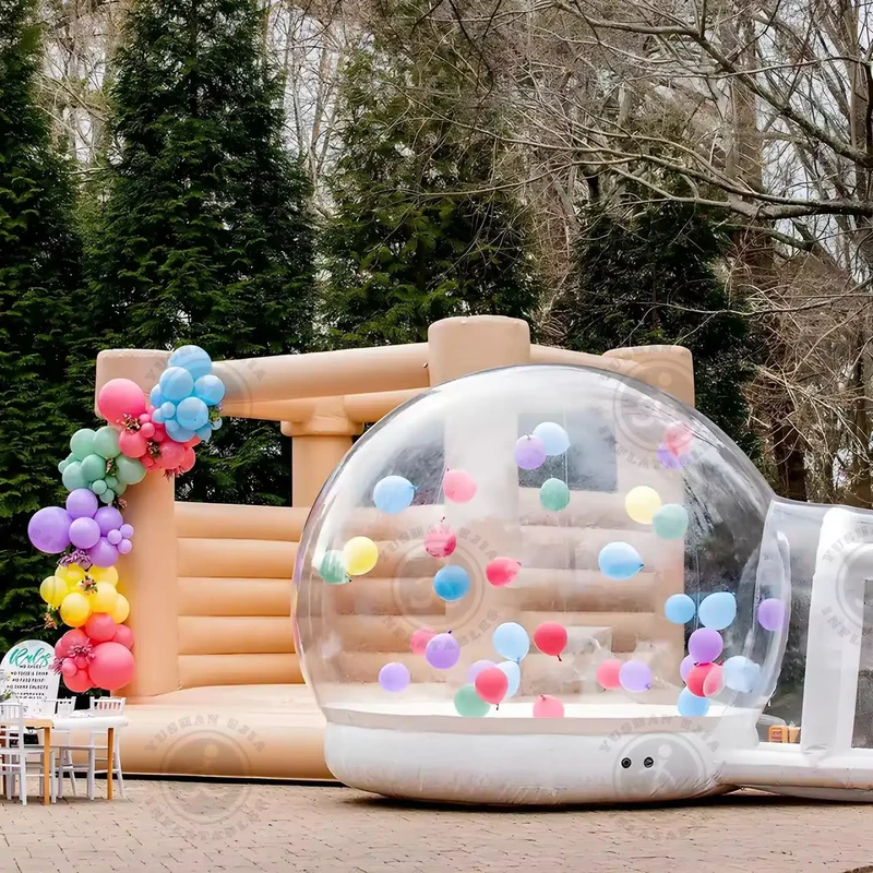 Casa Burbuja Inflable de Lujo Carpa Transparente para Glamping de Uso Exterior