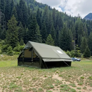 Luxury Inflatable Glamping Tent Waterproof Outdoor Camping Resort Accommodation Tent 12㎡ 13㎡ 17.8㎡ Supply