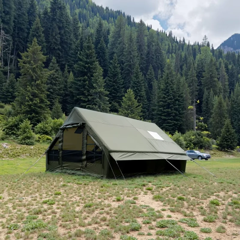 Luxus aufblasbares Glamping-Zelt wasserdichtes Outdoor-Camping-Resort-Unterkunftszelt 12㎡ 13㎡ 17,8㎡