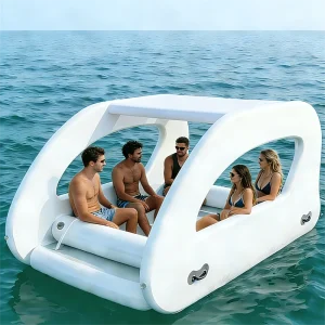 Luxe recreatieve zomer opblaasbare huisboot zeil elektrische jacht familie vrienden feest sport vissen PVC op maat