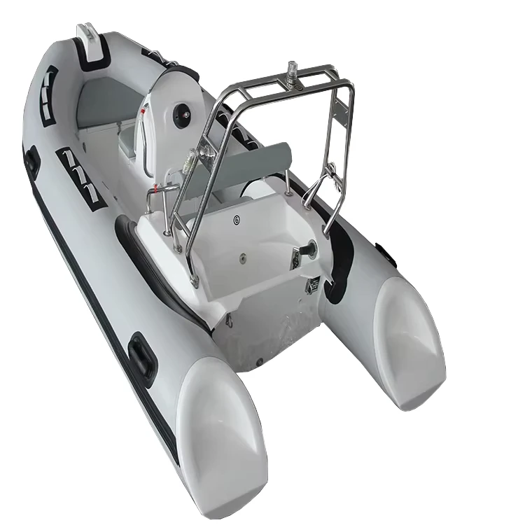 Luxus RIB 390 PVC Hypalon Fiberglas Rigid Hull Hochgeschwindigkeits-Aufblasbares RIB-Boot mit 6 Personen Kapazität für Wasserunterhaltung
