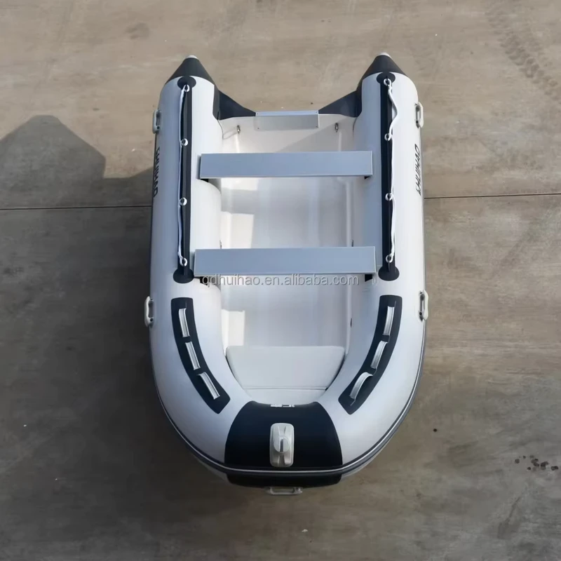 Bote Inflável Luxuoso RIB330 em PVC Fibra de Vidro Hypalon Estável para Navegação em Águas Oceânicas, Pesca e Mergulho