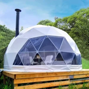 Luxury Resort Hotel House Winter Glamping Geodesic Igloo Dome Glamping Garden Glass Polycarbonate Igloo Dome House Tent