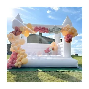 Luxury White Adult Bounce House 13×13 Castle Wedding White Bounce House Commercial White Bounce House Jumping Castle