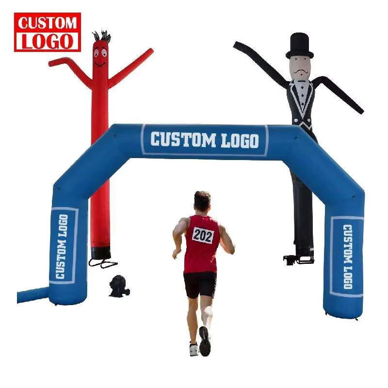 Arco Decorativo Personalizado para Eventos al Aire Libre, Inflable Gigante, Material Oxford/PVC, Impresión UV, Logo Personalizado