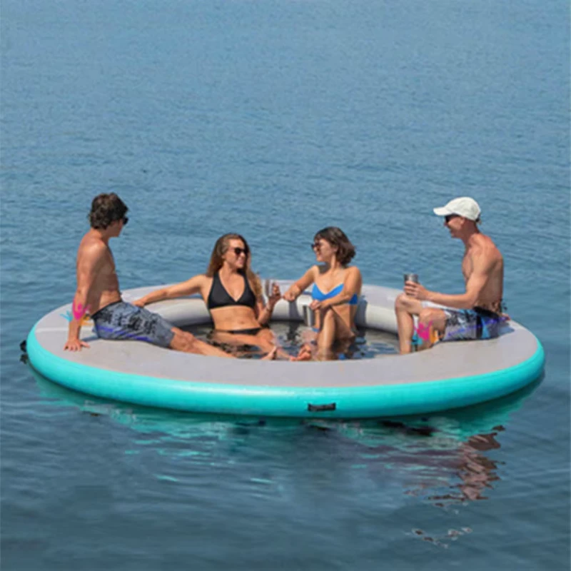 Hersteller Anpassbare Tragbare Aufblasbare Wasser-Hängematte Lounger Pool Aufblasbare Wasser-Hängematte Spiele