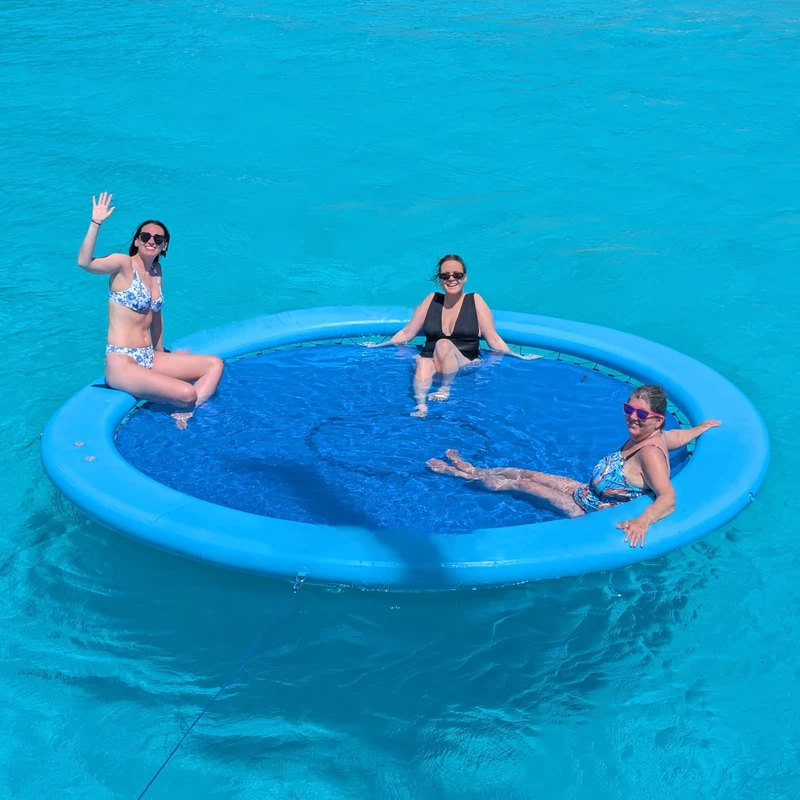 Hamac flottant portable sur mesure en PVC, hamac gonflable avec filet