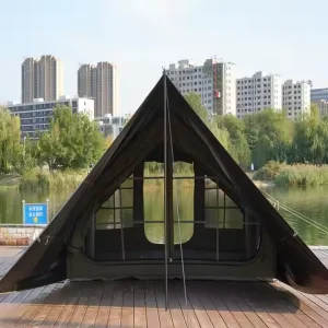 Manufacturer Direct Green Inflatable Air Tent Outdoor Camping Waterproof Tent With Tarp