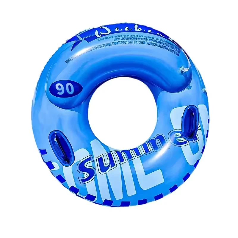Bouée de sauvetage gonflable personnalisée en PVC épais à double chambre à air, écologique, avec poignée