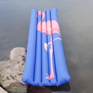 Herstellerbezogene große PVC aufblasbare schwimmende Wasser-Matratze dicke schwimmende Reihe für Werbung beim Schwimmen