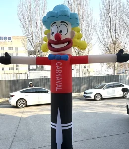 Inflatable Iklan Ringan Desain Joker Bergelombang yang Dapat Disesuaikan dengan Cetakan Satu Kaki dari Pabrikan, Mudah Dipasang