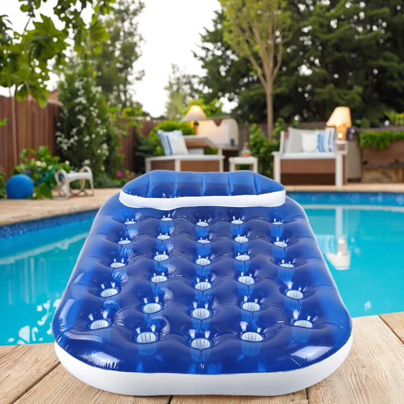 Hersteller PVC Aufblasbare Wassermatratze Liege für 2 Erwachsene Wasser Spielzeug für Poolgebrauch