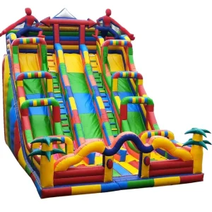 Produsen Menjual Seluncuran Kering Inflatable Dalam dan Luar Ruangan, Seluncuran Kolam Inflatable, Seluncuran Pelangi Inflatable