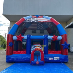 Marble Color Big Bouncy Castle Party Rentals Kids Playground Outdoor Inflatable Bounce House for Independent Day