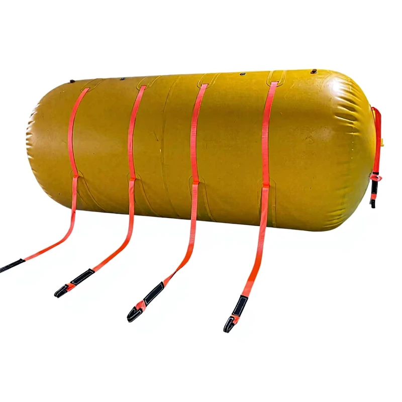 Phụ kiện thiết bị lặn cứu hộ bơm hơi hình trụ dài mềm PVC, túi nâng khí nước đầy tùy chỉnh