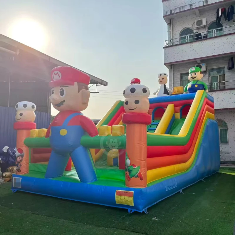 Mario Big Inflatable Water Slide for Kids and Adults