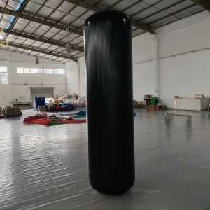Mat Zwarte Opblaasbare PVC Verticale Cilinder Kolom met Pomp voor Zakelijke Activiteit Weergave, Luchtdichte Pilaren Ballon