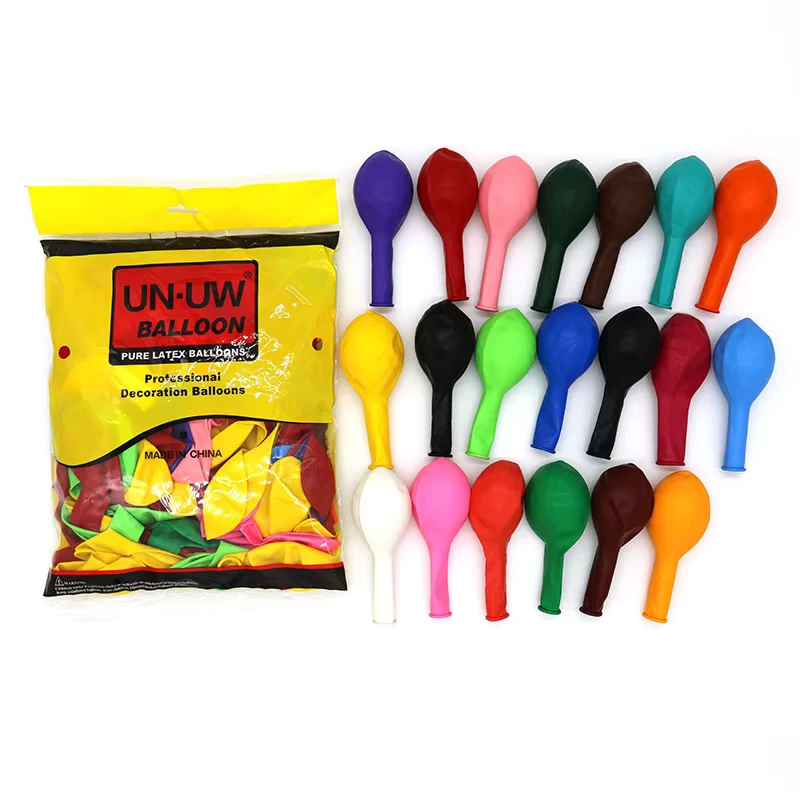 Matte Latexballons 100 Stück Beutel 12 Zoll Runde Helium-Latexballons für Geburtstagsfeiern, Babypartys, Hochzeiten