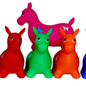 Mega Fauna PVC Opblaasbaar Paard Speelgoed 2300 Grams Leuk Dierenspeelgoed voor Kinderen