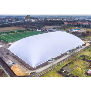 Membranenstructuur canopy luchtgeconditioneerde dome tent opblaasbaar voor industriële magazijnopslag