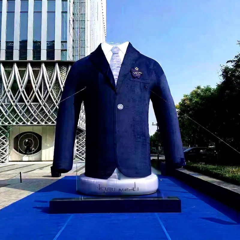 Jaket Bisnis Inflatable Iklan Raksasa untuk Perjalanan Pria, Tahan Kerut, Model Promosi