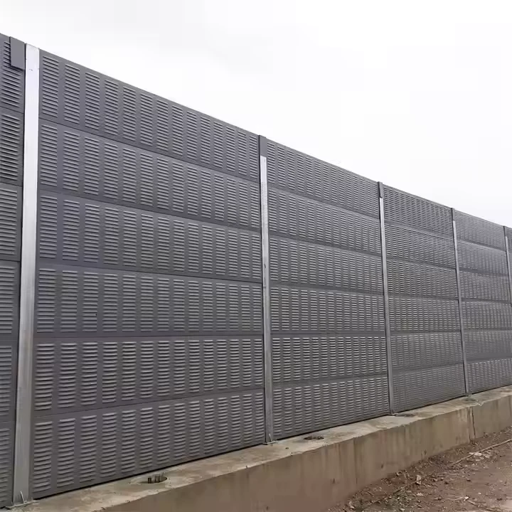 Metall-Schallschutzabsorptionszaun Fiberglas-Schalldämmgerät Schallschutz Autobahn-Schallschutzwände