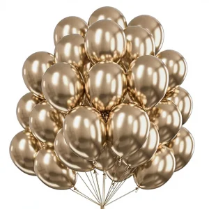 Metallic Gold Glossy Latex Helium Balloons 50pcs 12 Inch Party Supplies for Wedding Decorations