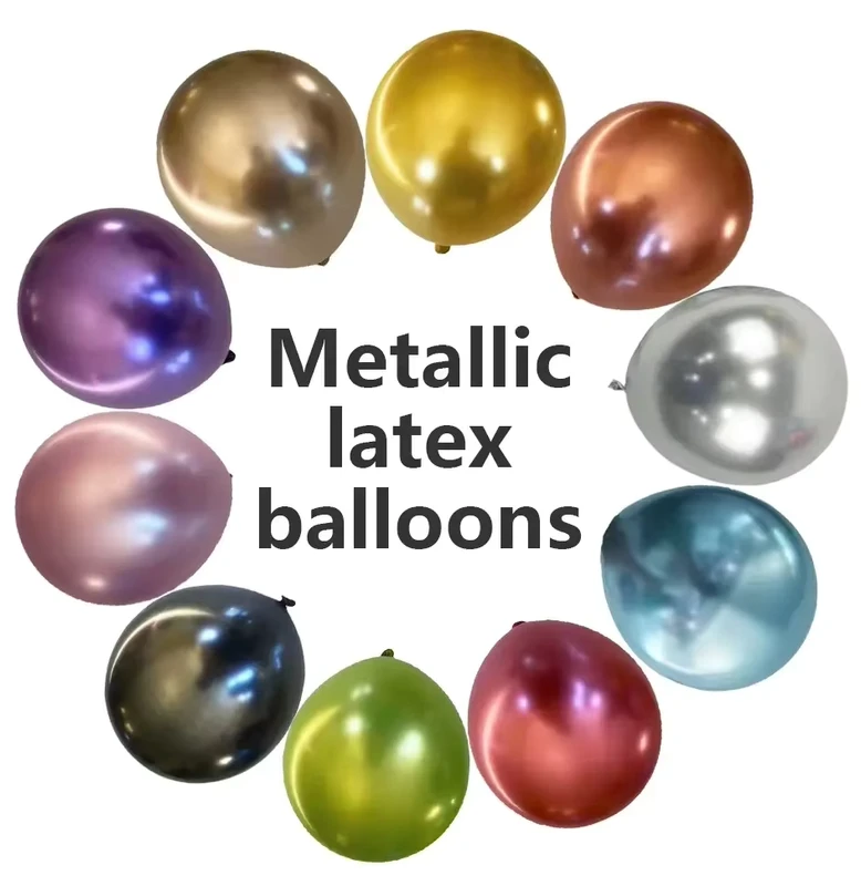 Metallic Latex Balloons 5/10/12/18/36 Inch Metallic Balloons in Bulk for Weddings Birthdays Party Decorations