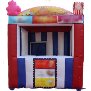Mini stand à barbe à papa gonflable personnalisable, tente cube gonflable de carnaval, stand de glace, pop-corn, boissons
