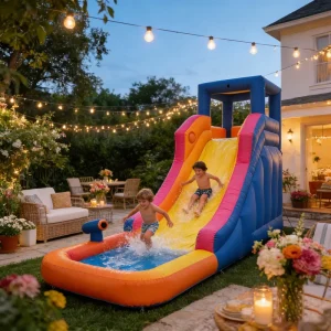 Mini Inflatable Jumping Castle Kids Combo Bounce House With Slide Outdoor Inflatable Bouncer for Kids