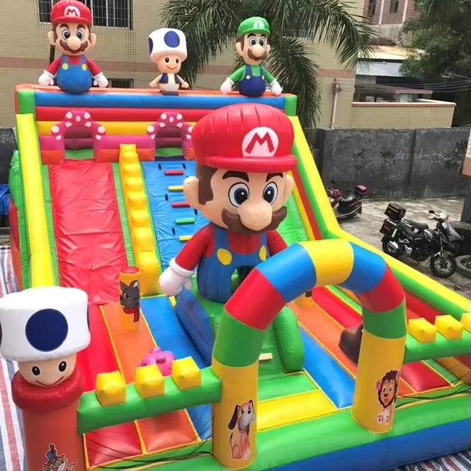 ミニマリオサイズのカートゥーン型インフレータブルバウンサー バウンシーキャッスル