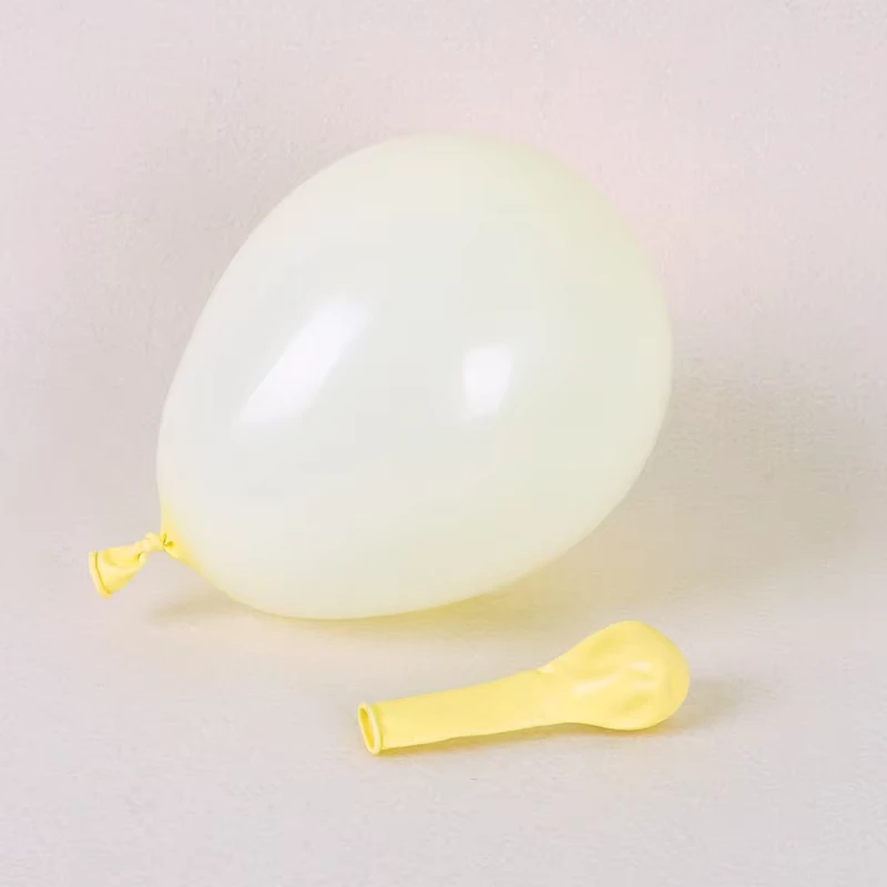Mini Size 5 Inch Yellow Pastel Latex Macaron Balloon for Party