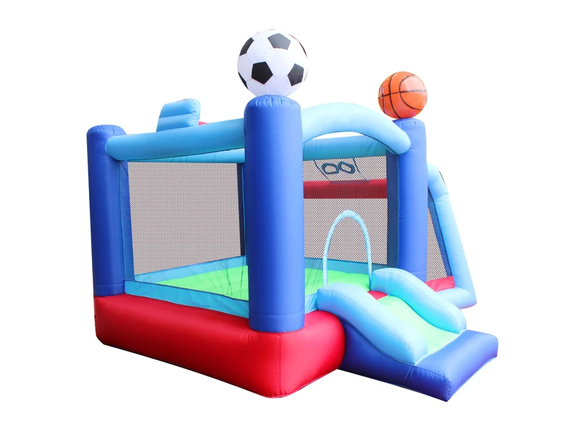 Combo de château gonflable Mini Sport avec toboggan pour usage résidentiel