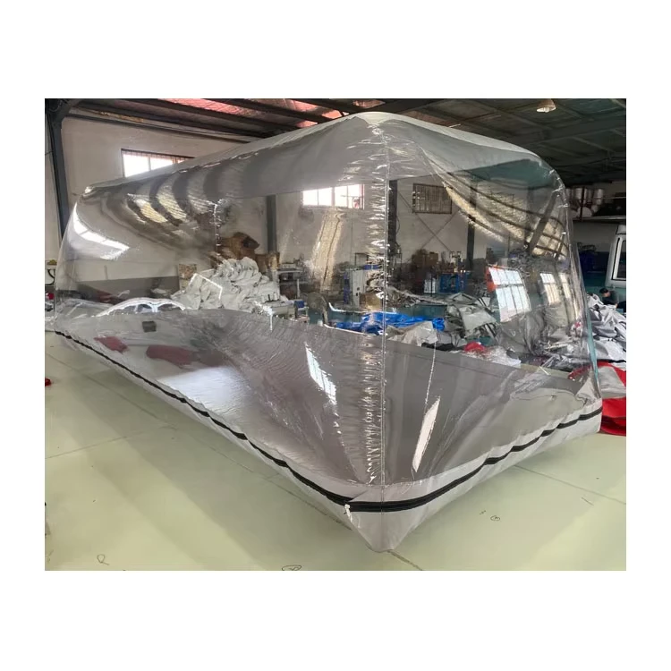 Tente d'affichage gonflable en PVC transparent pour voiture, capsule gonflable, tente de garage pour salon professionnel