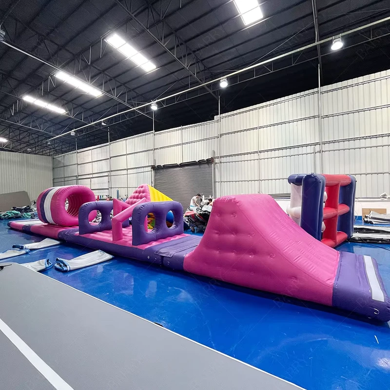 Mobiles Gewerbliches Neues Design Aqua Park Aqua Run Wasser Hindernisbahn Spiel Verrückter Pool Aufblasbarer Schwimmpark für den Ozean